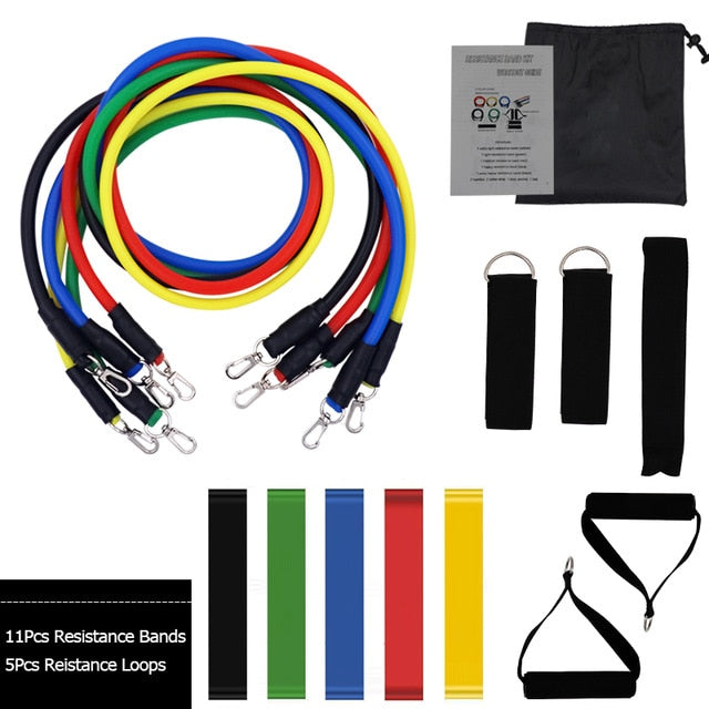 11 Pcs Resistance Bands Set